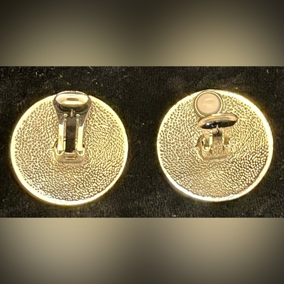 Vintage Kokopelli Earrings and Brooch silver black American Dance South Western - Picture 8 of 16